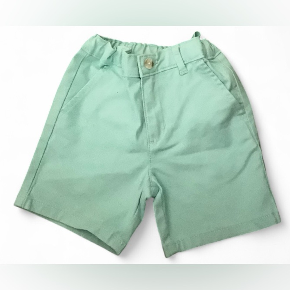 Gymboree Boys Seafoam Green Denim Bermuda Cotton Shorts Size 4T